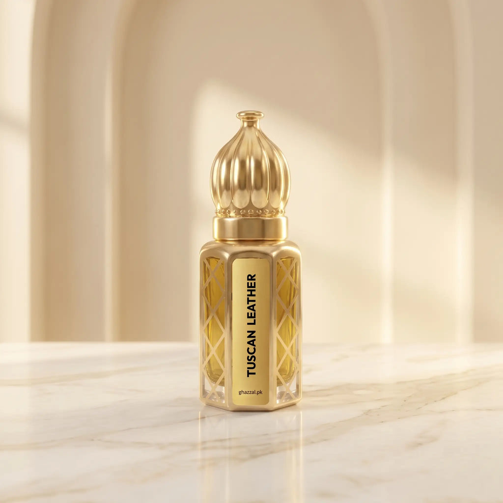Tuscan Leather Attar - Ghazzal Fragrances - The Essence of Elegance