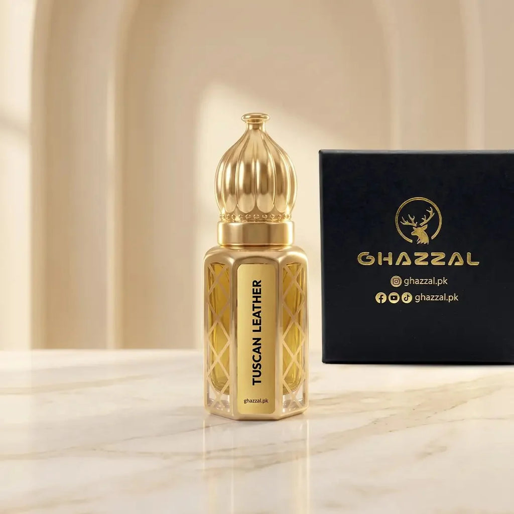Tuscan Leather Attar - Ghazzal Fragrances - The Essence of Elegance