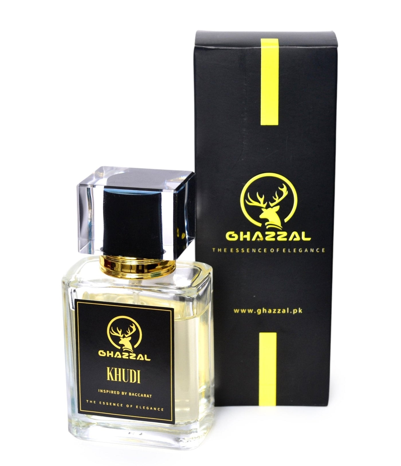 Ghazzal KHUDI Perfume – Radiant Saffron & Amber Fragrance Inspired by Baccarat - Ghazzal Fragrance