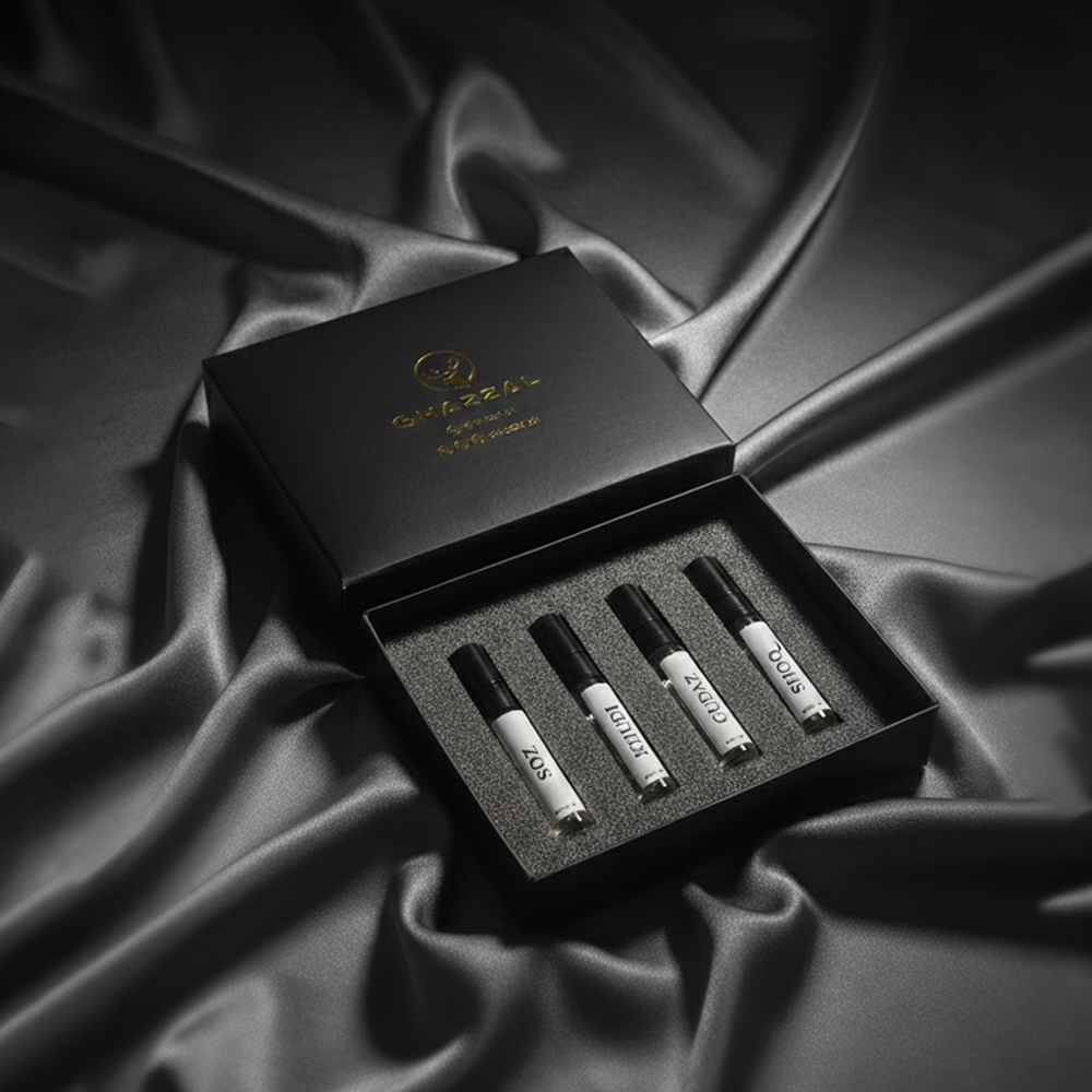 Ghazzal Fragrances – Custom Tester Box (4 × 5ml Perfume Testers)